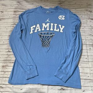 Nike Air Jordan UNC Tar Heels  Crew Neck Long Sleeve Shirt "Family" Size Small S